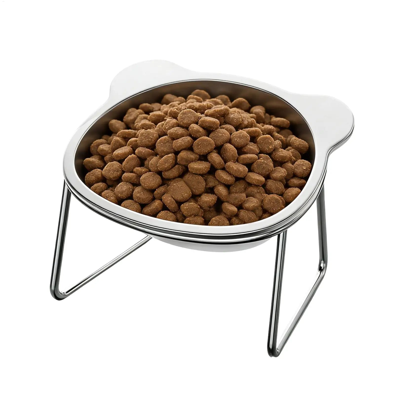 Cat Bowls Elevated Stainless Steel 15 incline Non-Slip Dishes Detachable Kitten Bowl A Tall Cat Bowl For Holding Food And Water Oasis Select