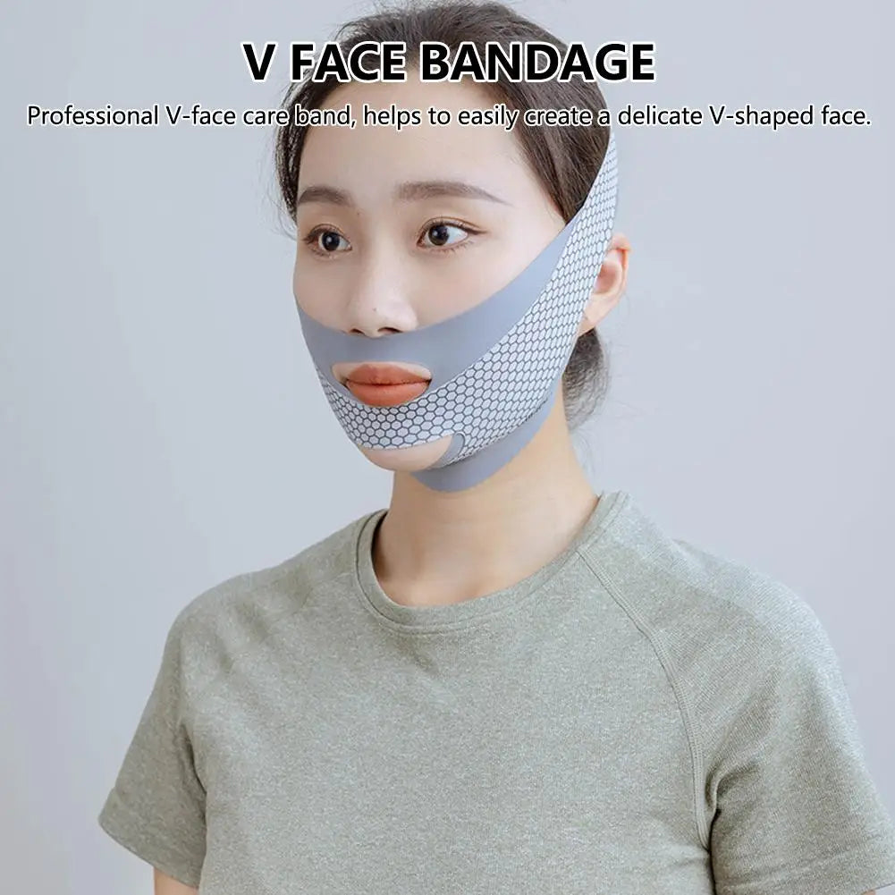 V-Shape Chin Lifting Strap – Adjustable Double Chin Mask Face Slimming Strap Oasis Select