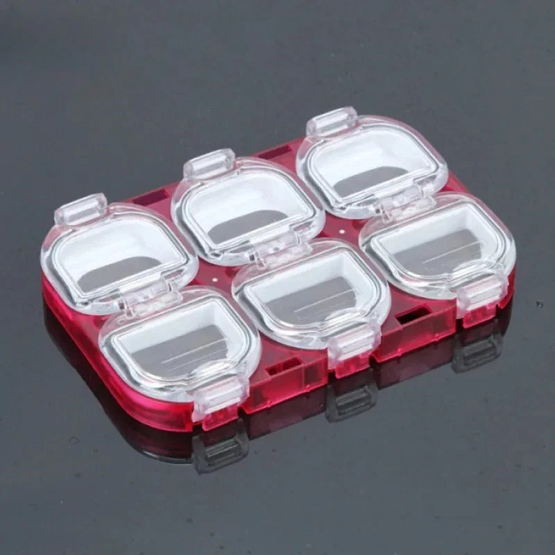 6-Grid Magnetic Fishing Hook Storage Box Portable Waterproof Organizer Case for Fishing Lures Tackle Accessories Outdoor Gear Oasis Select
