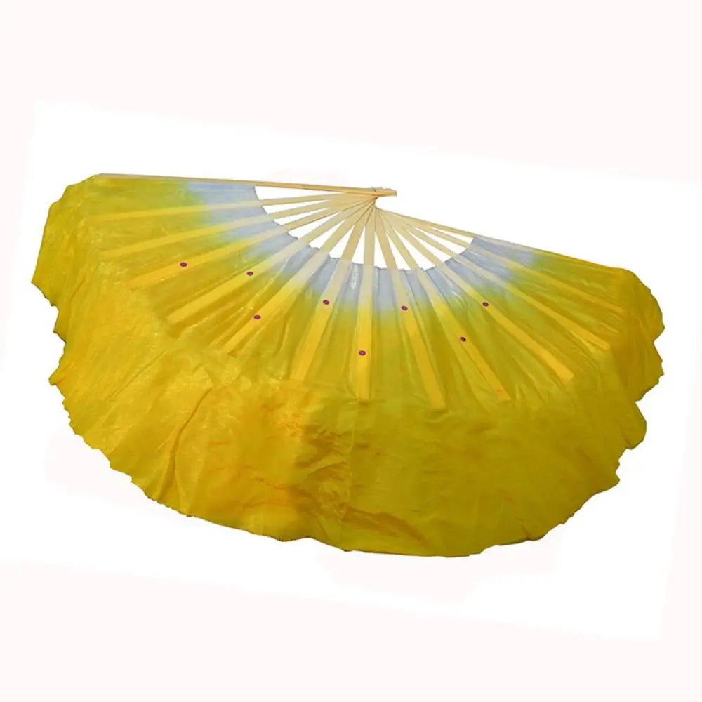 Handmade Silk Yangko Dance Fan – Chinese Half Circle Folk Art