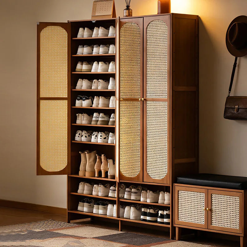 Large-capacity outer corridor multi-layer vertical shoe rack at the entrance of the household entrance Oasis Select