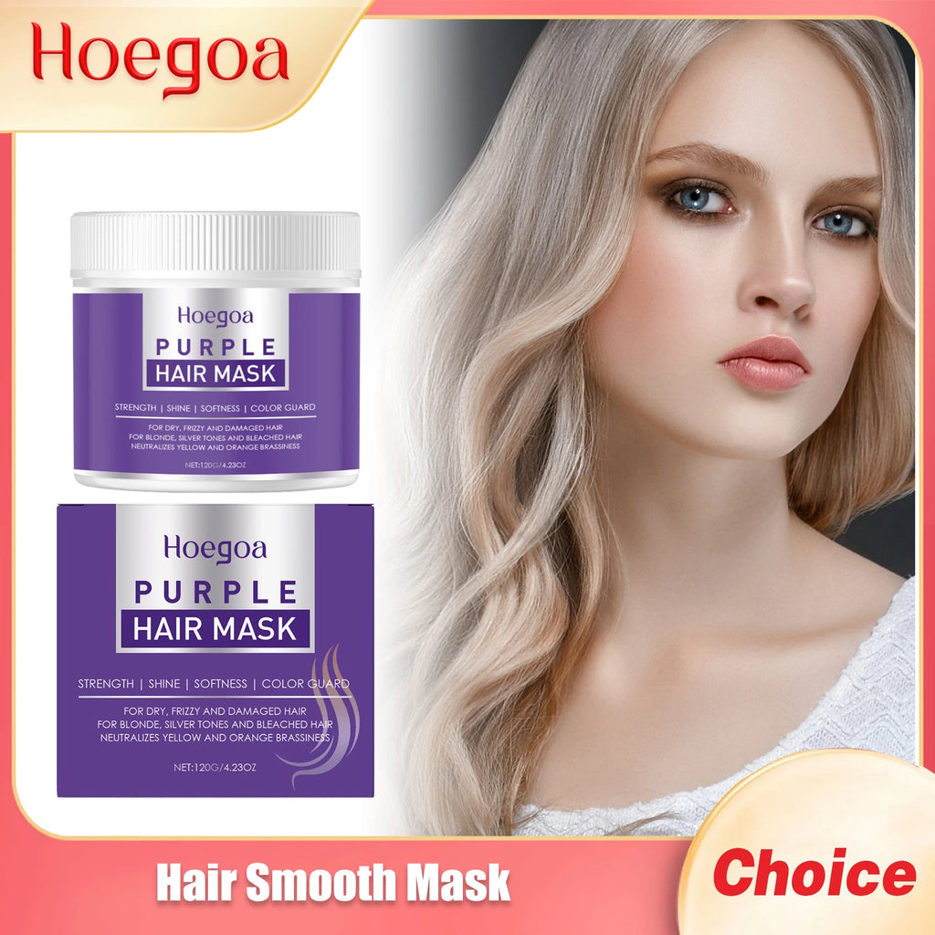 HOEGOA Hair Care Mask Relieve Dryness Repair Damage Eliminate Frizz Nourish Scalp Enhance Resilience Reduce Loss Hair Sooth Mask Oasis Select 120g Boxed X2 PCS