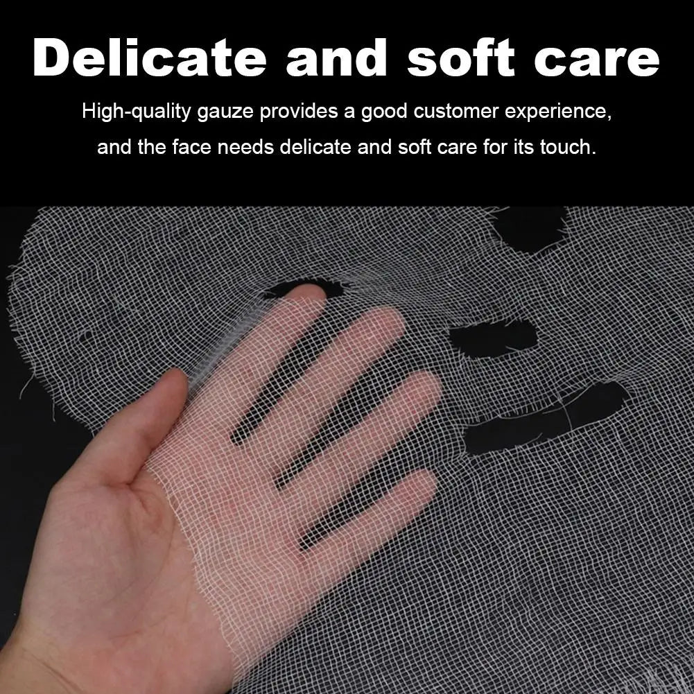 50PCs Gauze Face Mask Sheet Precut DIY Mask Sheet Strong Water Absorption Disposable Facial Mask Sheets for Skin Care Salon SPA Oasis Select