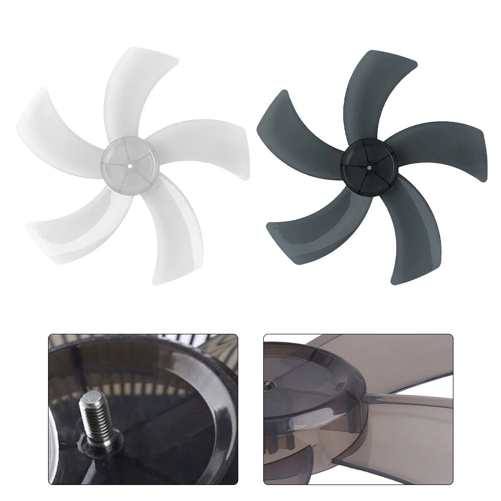 16 Inch 5-Leaf Replacement Fan Blade with Nut Cover | Stand Fan