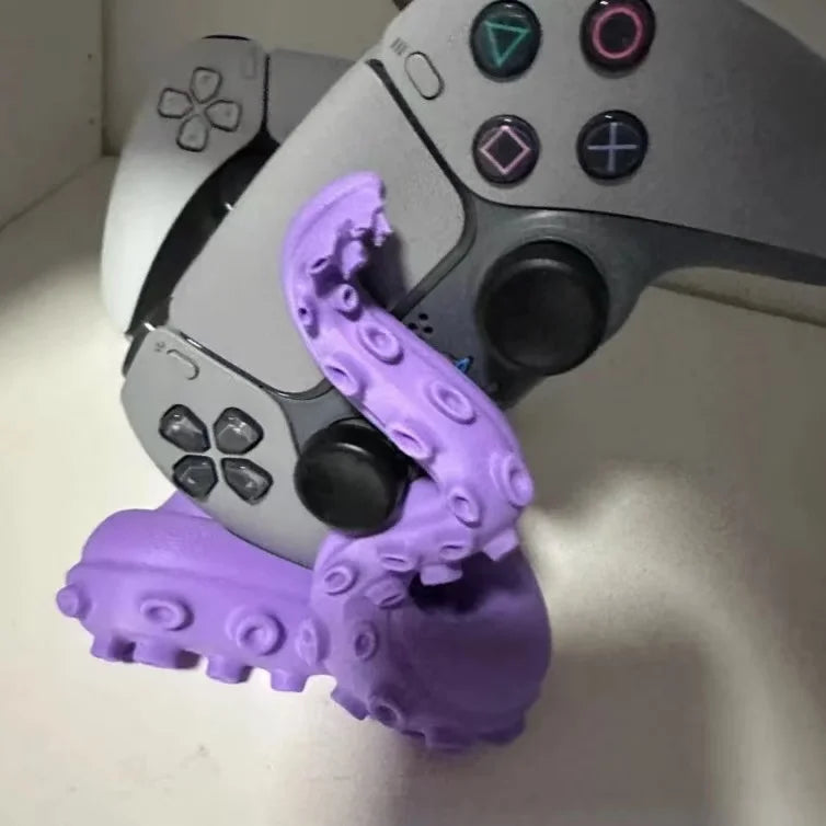 3D Printed Octopus Game Controller Stand Suitable for PS5 Controllers Desktop Stand Holiday Gift Home Decor Statue Ornament Oasis Select Purple