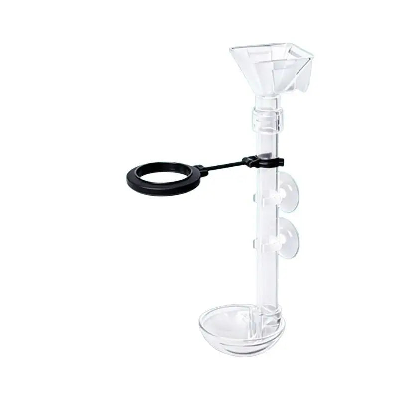 Telescopic Acrylic Aquarium Feeding Tube with Suction Cups