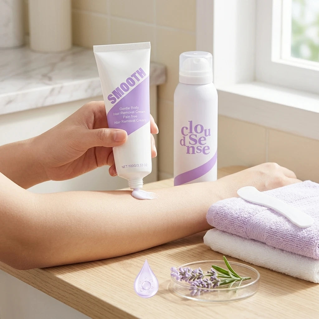 Depilatory Cream Kit – Legs, Underarms & Body Hair Remover