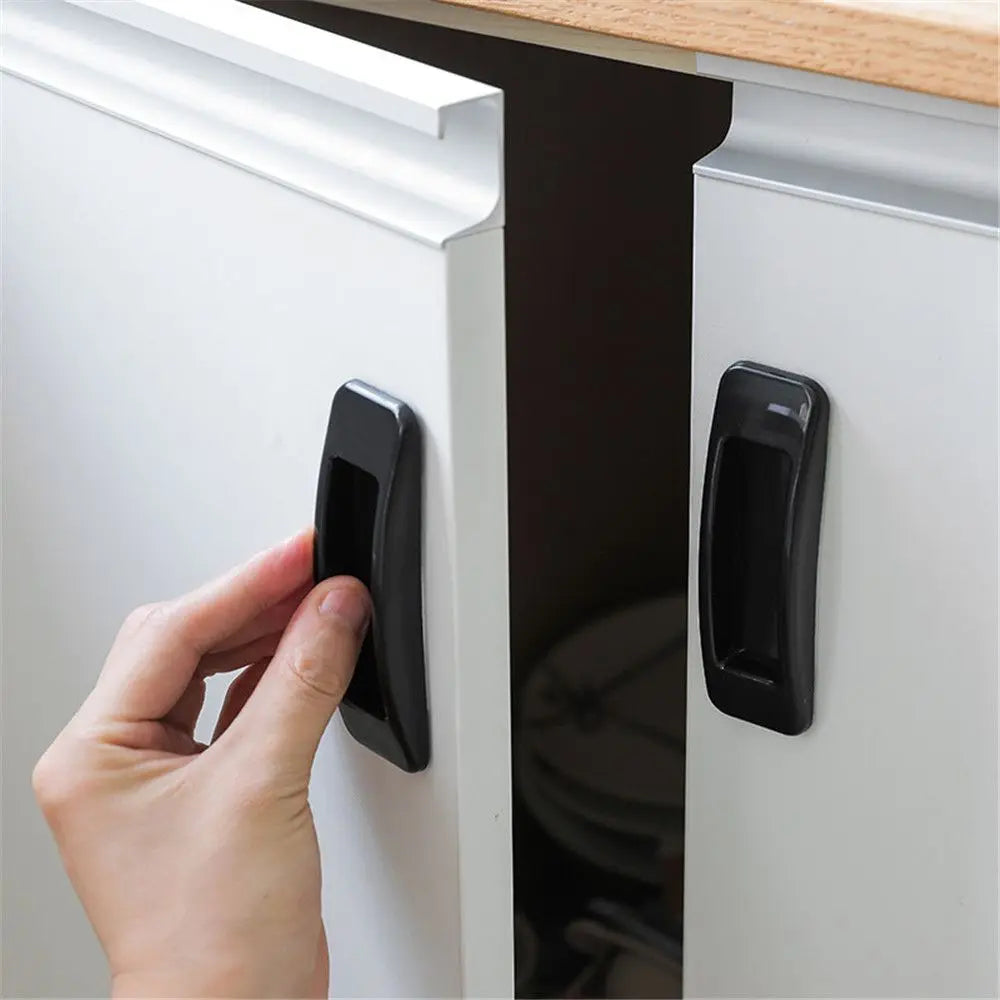 2Pcs Window Cabinet Drawer Organizer Wardrobe Handle Self-adhesive Door Handle Paste Open Sliding Door Knob Auxiliary Device Oasis Select
