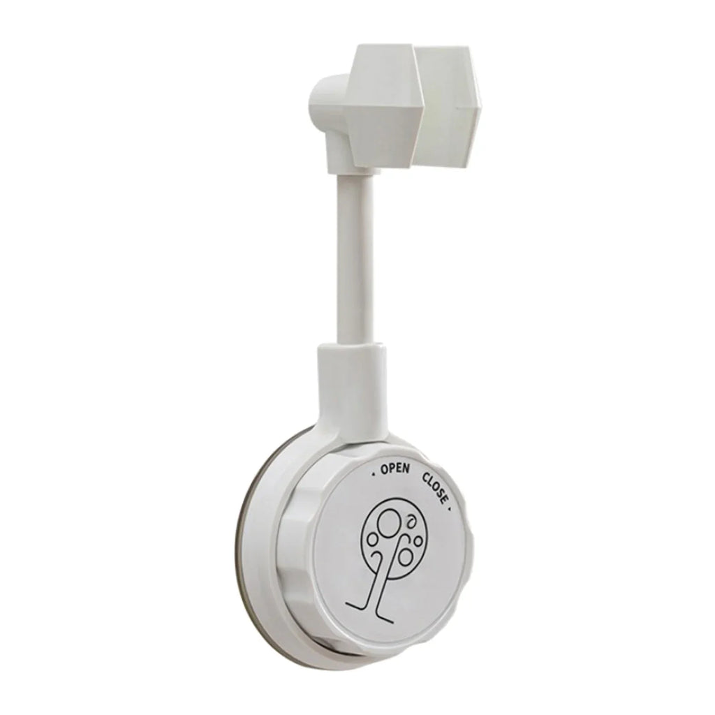 Adhesive Shower Head Mount Cartoon Design Shower Holder For Shower Head 360 Degree Adjustable Handheld Shower Head Holder Shower Oasis Select WHITE