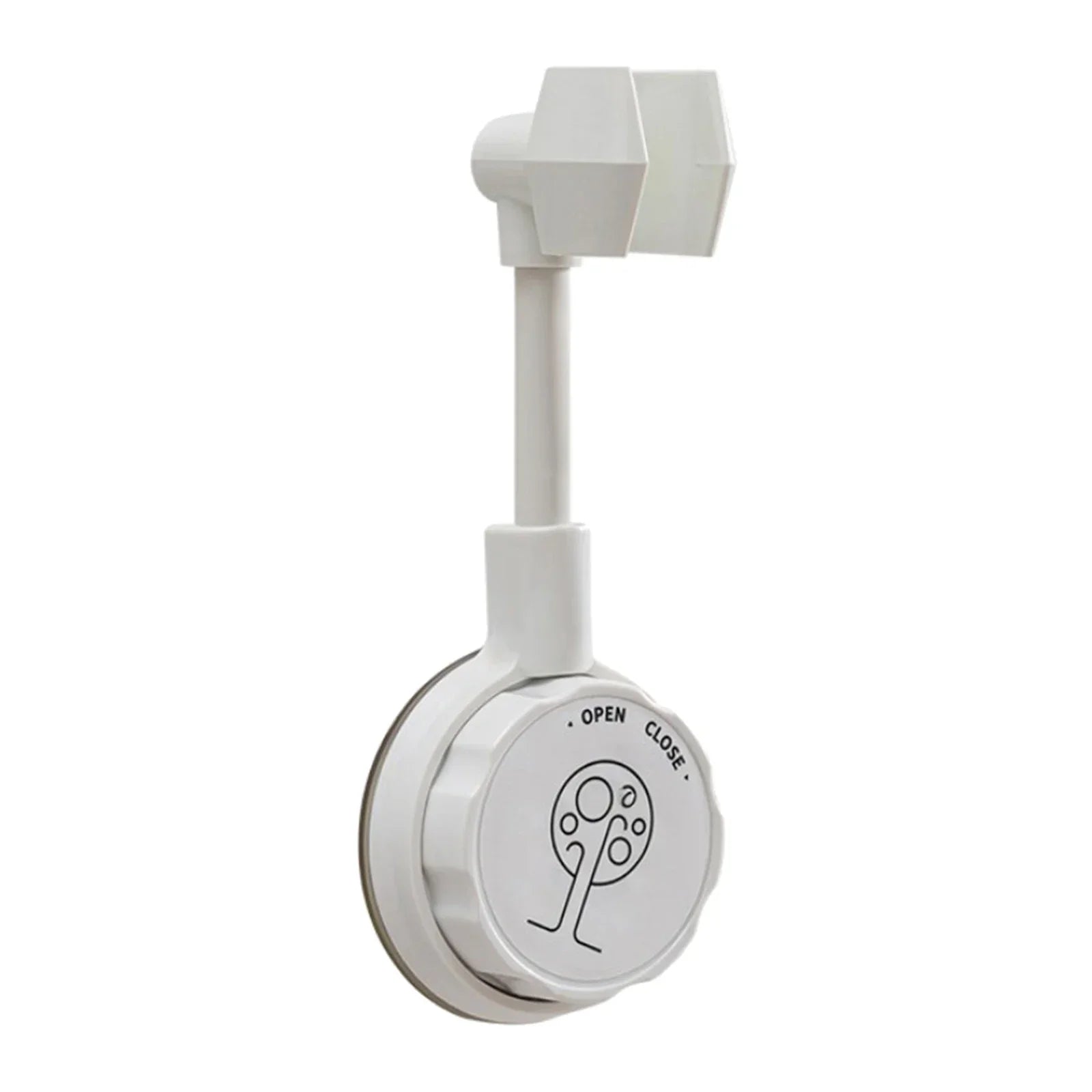 Adhesive Shower Head Mount Cartoon Design Shower Holder For Shower Head 360 Degree Adjustable Handheld Shower Head Holder Shower Oasis Select WHITE