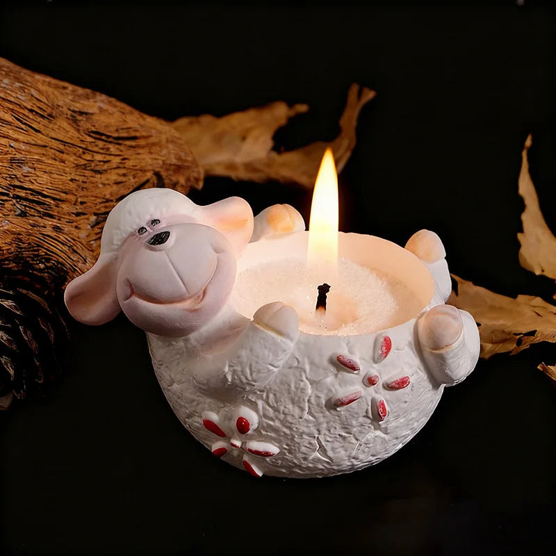 Lamb Candle Mold Cartoon Silicone Candle Mold Cartoon Plaster Mold Decorative For Gift Diy Craft Candle Making Oasis Select