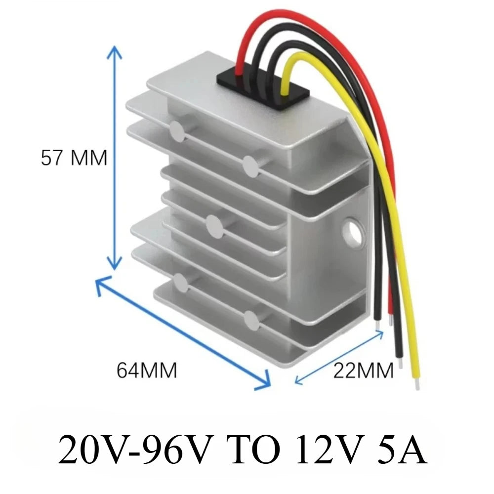 20V-96V TO 12V 13.8V 10A 48V 60V 72V 80V to 13.8V 5A-50A Step Down Switching Converter Voltage Regulator For Car Device CE RoHS Oasis Select 20V-96V TO 12V 5A CN
