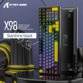 Attack Shark X98 Mechanical Keyboard 3-Mode Wireless (BT/2.4G/USB-C) Hot Swap 80% Layout | RGB Backlight | 4000mAh Gasket Mount Oasis Select X98-Star Black