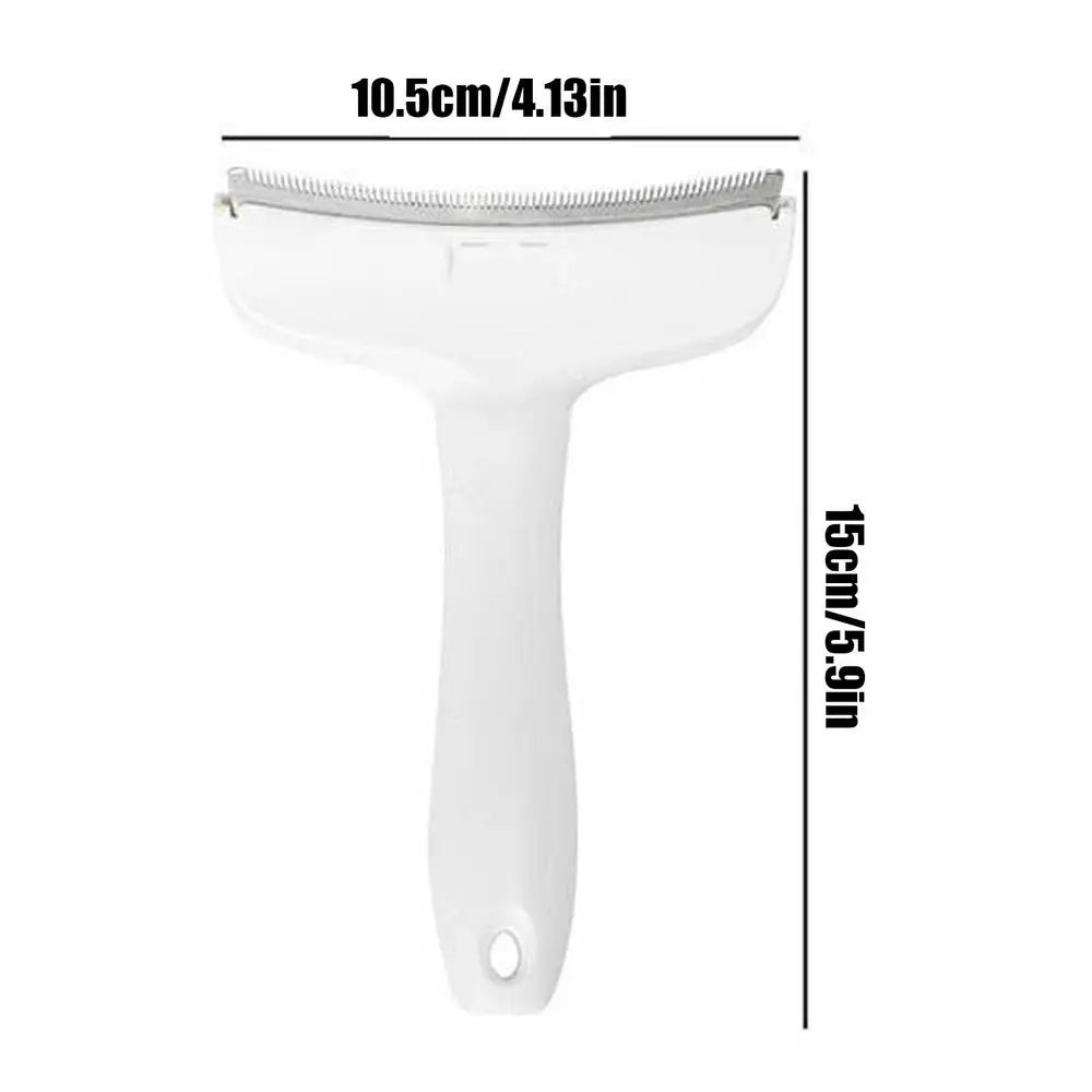 Pet Grooming Brush Cat Comb Self Cleaning Hair Remover Grooming Tool for Dog and Cats De-Matting Comb Cleaning Pets Supplies Oasis Select White