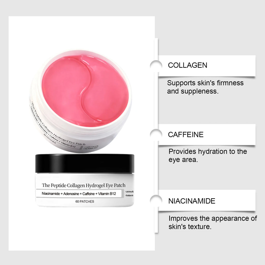 Peptide Collagen Hydrogel Eye Patch Reduce Wrinkles Dark Circles With Copper Peptide Niacinamide Firming Hydrating Gel Eye Pads Oasis Select