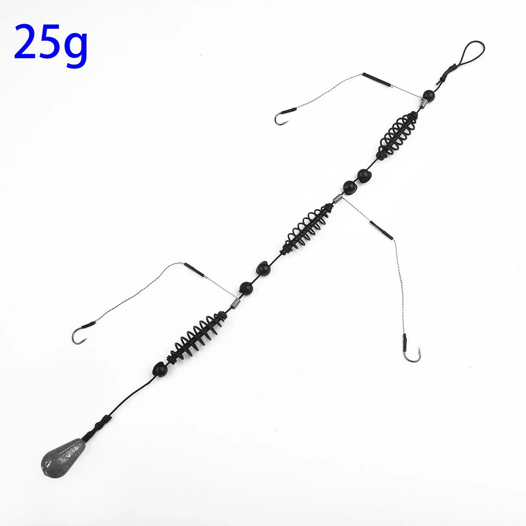 Fishing Hook Artificial Lure Bait Cage Set Fish Feeder Baitholder Anzol Peche Catfish Jig Carp Fishing Tackle 15/20/25/30/35/40g Oasis Select 25g