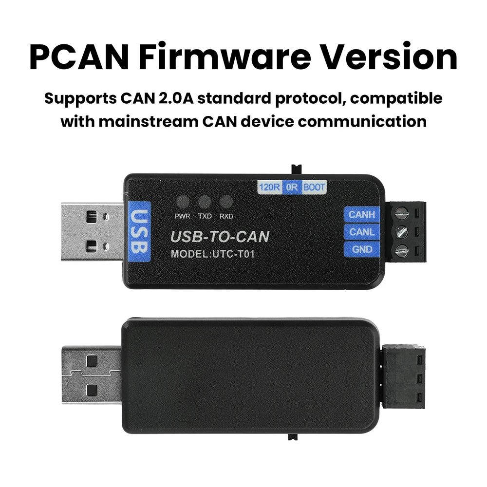 USB to CAN Converter Adapter CAN Bus Analyzer Communication Module CAN 2.0A Protocol Support Industrial Tester Oasis Select