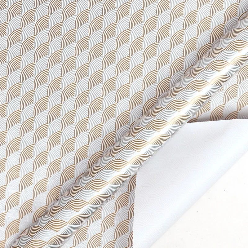 43x300cm Birthday Gift Wrapping Paper Gold Polka Dot Pattern Valentine's Day Bouquet Gift Packaging Paper Party Decoration Paper Oasis Select E