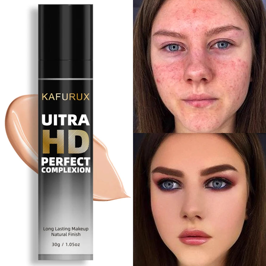 KAFURUX 8-Shade Full Coverage Matte Liquid Foundation 30g