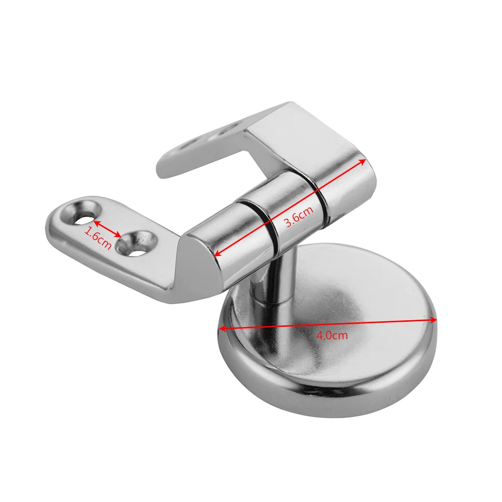 2/4pcs Toilet Seat Hinges Universal Seat Top Fix Hinge Stainless Steel Replacement Toilet Seat Parts Mounting Connector Attachme Oasis Select