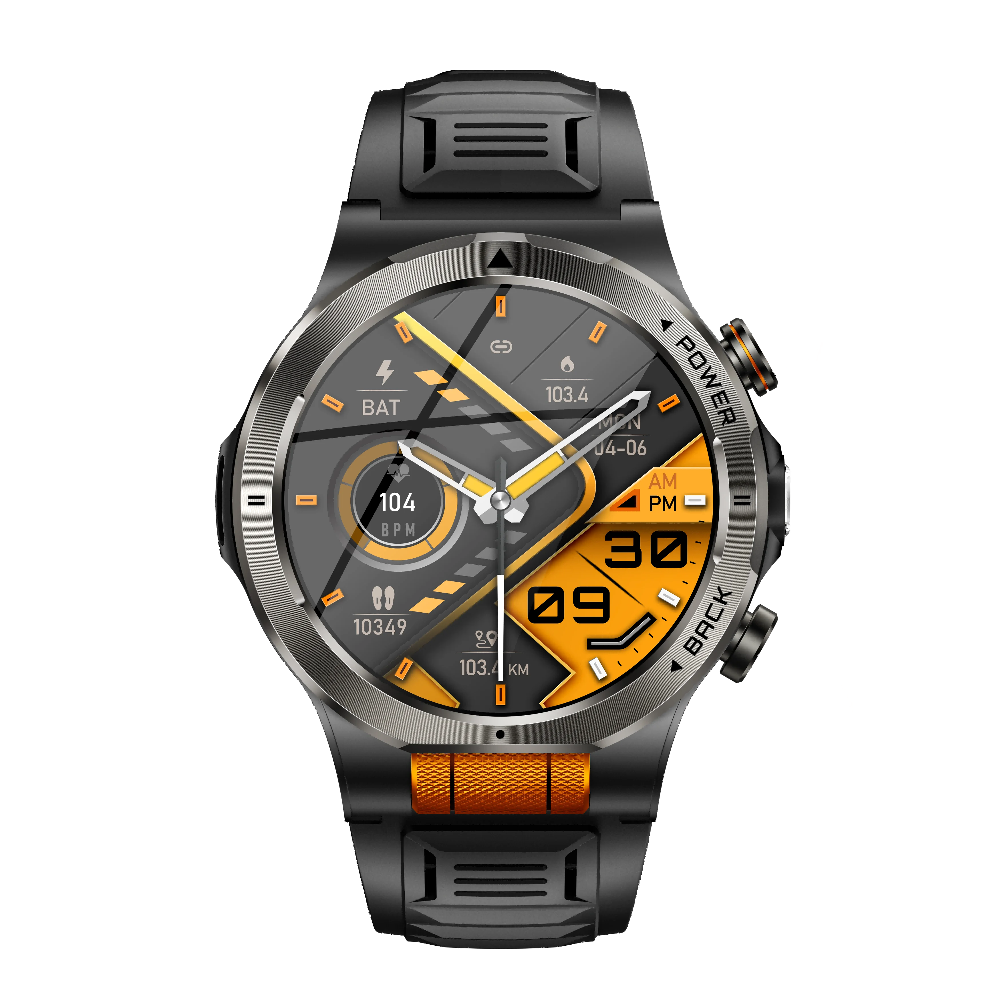 MINGCC 1.43" AMOLED Smart Watch 1100mAh Flashlight Compass