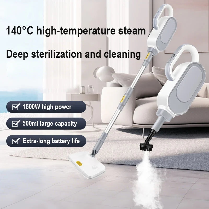 GUOHE 220V Handheld Steam Cleaner & Floor Mop | 1400W