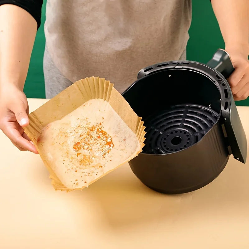 50/100pcs Square Silicone Oil Paper Mini Air Fryer Liner Suitable For Most Air Fryers Non Stick Air Fryer Oasis Select