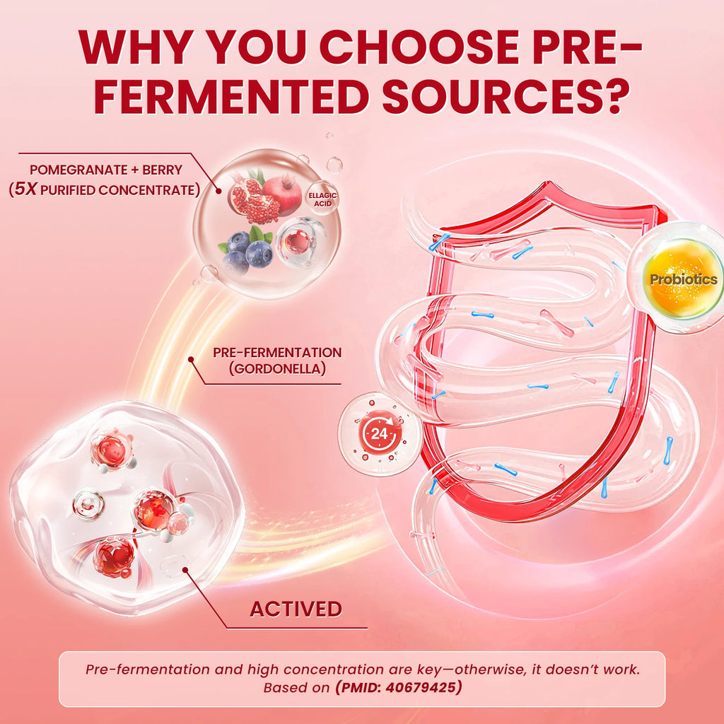Lukaree Pre-fermentation Urolithin A+Complex Blend Promotes Cellular Repair Enhances Mental Clarity,Digestive Health Support Oasis Select