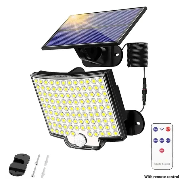 1/4/6 COB Outdoor Solar Light with Motion Sensor 3 Lighting Mode IP65 Waterproof for Patio Garage Courtyard Security Wall Light Oasis Select 106LED