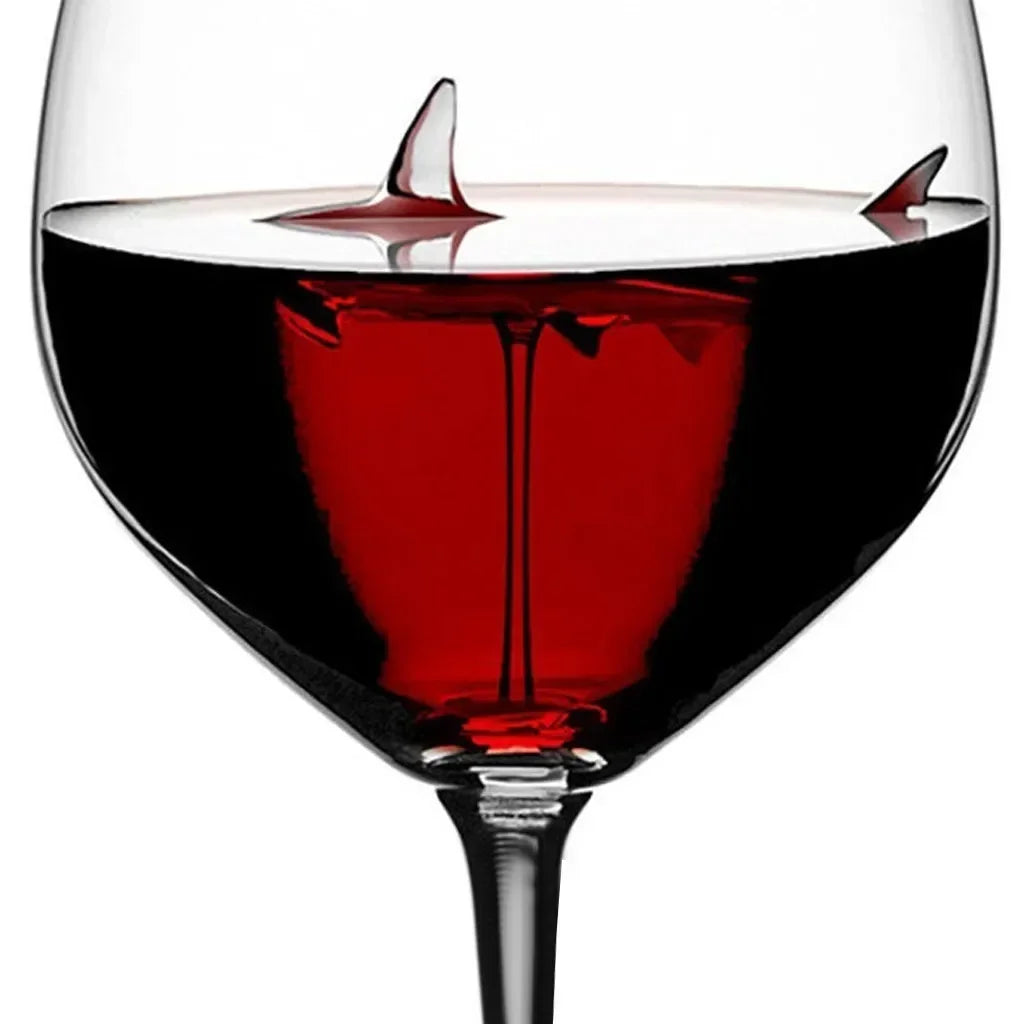 Shark Wine Glasses Cup European Red Wine Cup Water Bottle Goblet Wedding Party Decoration Gift 300ml Drinking Glasses Oasis Select