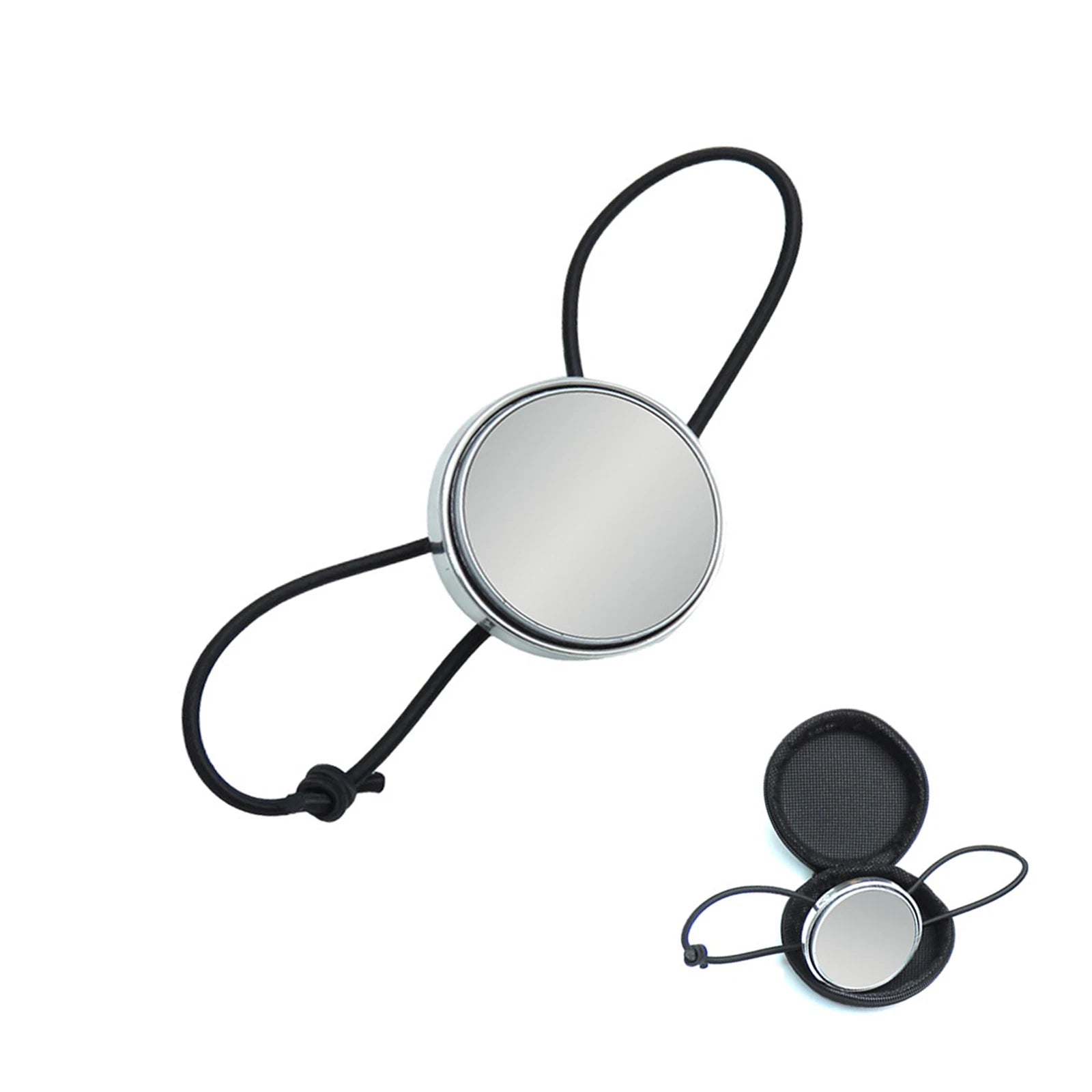 Diving Rearview Mirror With Lanyard Diving Rearview Mirror Scuba Diving Wrist Mirror Adjustable Strap Safety Equipment Colorful Oasis Select Silver