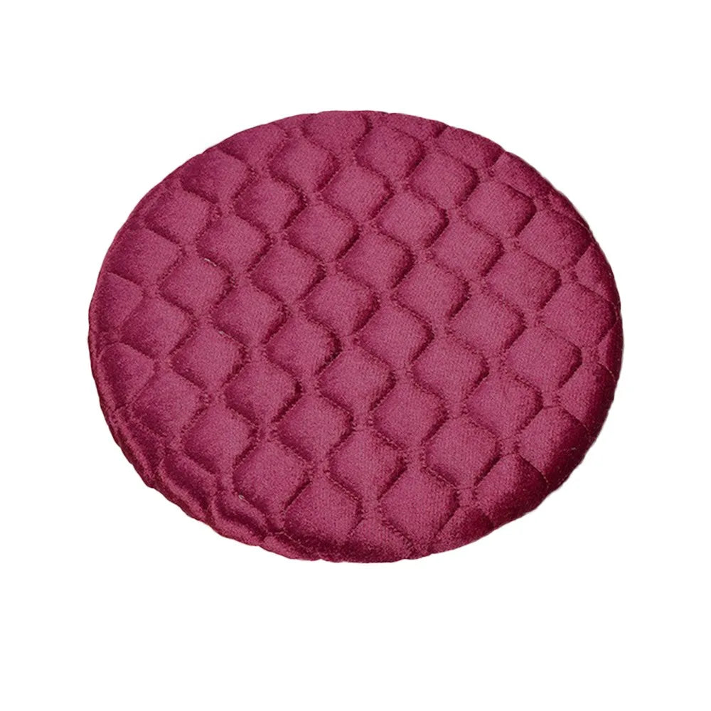 Perfect Thickening Stool Covers Elastic Solid Color Dining Stool Covers Anti Dirty Soft Round Stool Covers Dining Halls Oasis Select Red