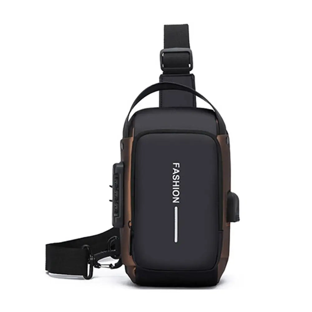 2025New Multifunction Anti-theft USB Shoulder Crossbody Bag Travel Sling Pack Messenger Pack Chest Bag Male Luxury Brand Men Oasis Select A
