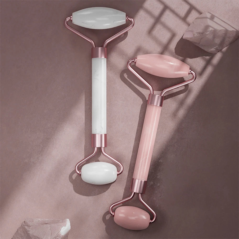 Facial Massage Roller & Gua Sha Scraping Tool Set – 2 Pcs Facial Massage Tool Set Oasis Select