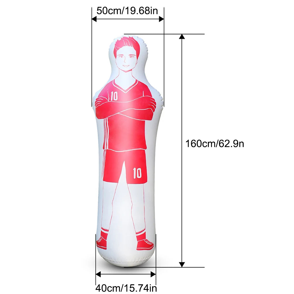 Inflatable Soccer Dummy Goalkeeper Free Kick Defender Mannequin Soccer Training Mannequin Oasis Select