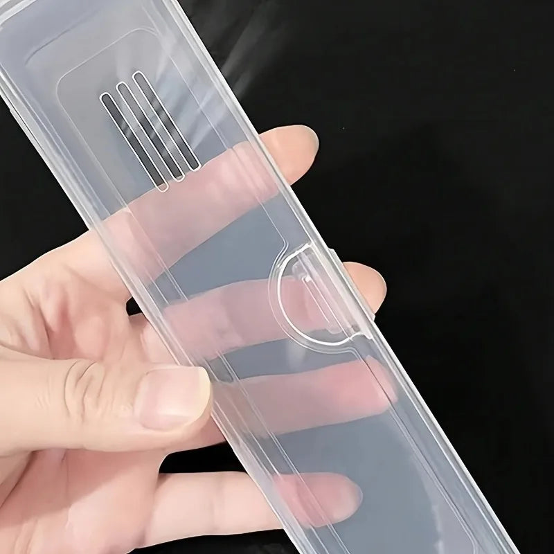 Toothbrush Box Transparent Organizer Case Travel Portable Toothbrush Holder Plastic Toothpaste Box Storage Container Oasis Select