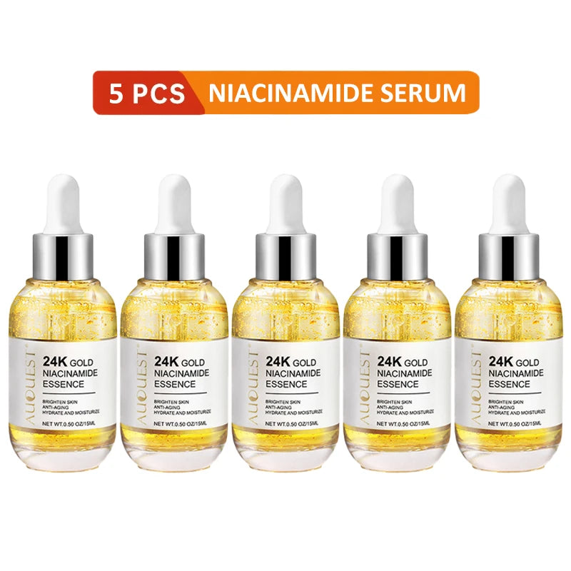 AUQUEST 24K Gold Niacinamide Face Serum – Brightening & Hydrating