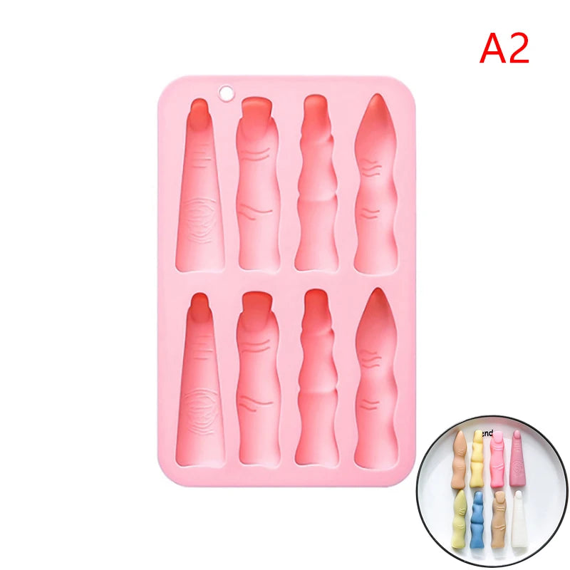 Halloween Silicone Mold – Finger, Heart & Brain for Candy & Choc