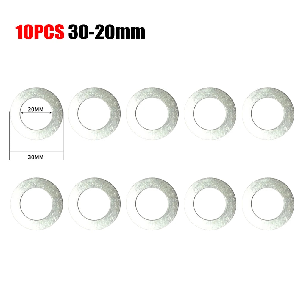  10pc Circular Saw Blade Reducing Rings Conversion Set For Ring 16/20/22/25.4/30/32MM Cutting Disc Grinder Woodworking Tools Oasis Select 30-20MM