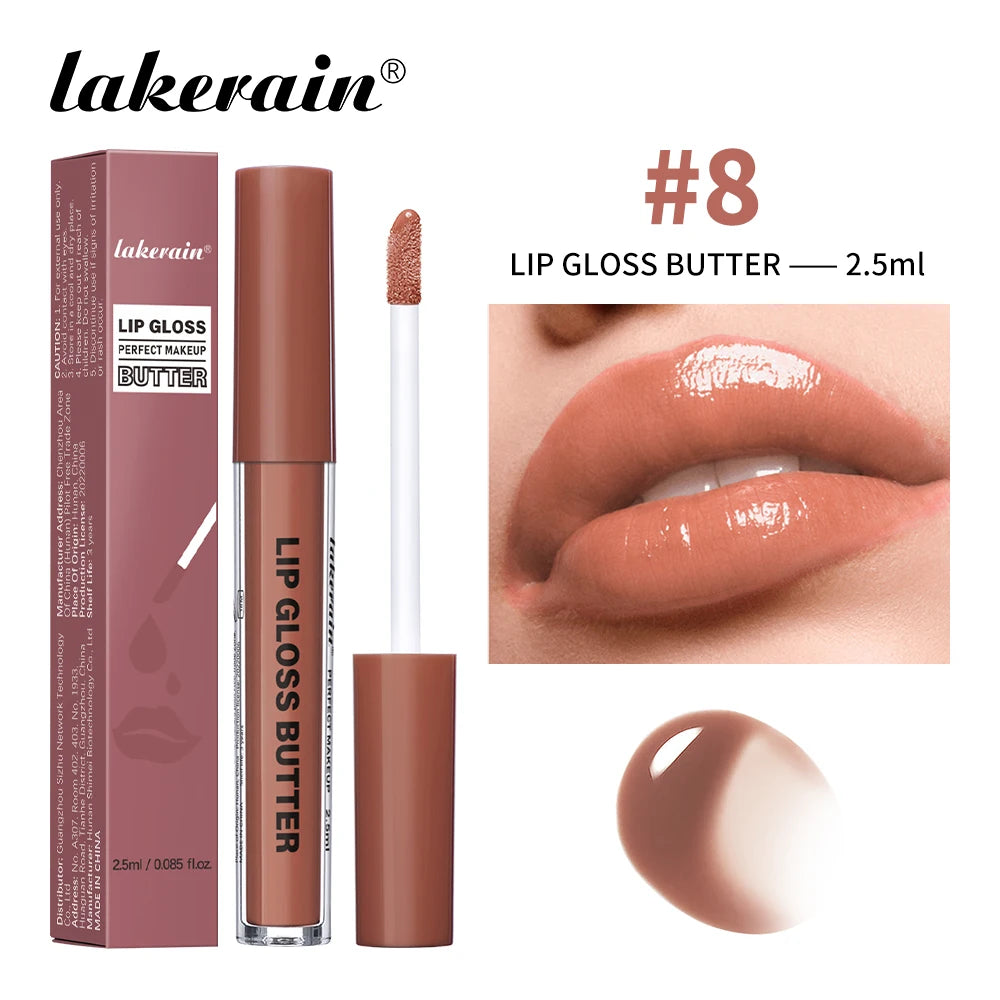 Glossy Non-stick Cup Lip Gloss Moisturizing Mirror Lipgloss Lasting Color Plumping Lip glaze Dye Lip Liquid Makeup For Women Oasis Select Soft Brown