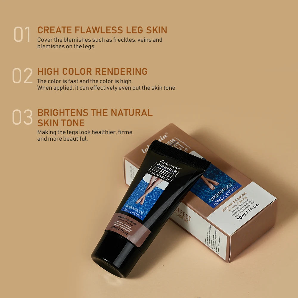 Leg Makeup Foundation Moisturizing Cover Blemishes Flawless Looking Legs Water Resistant Transfer Proof Lotion Cosmetics Oasis Select