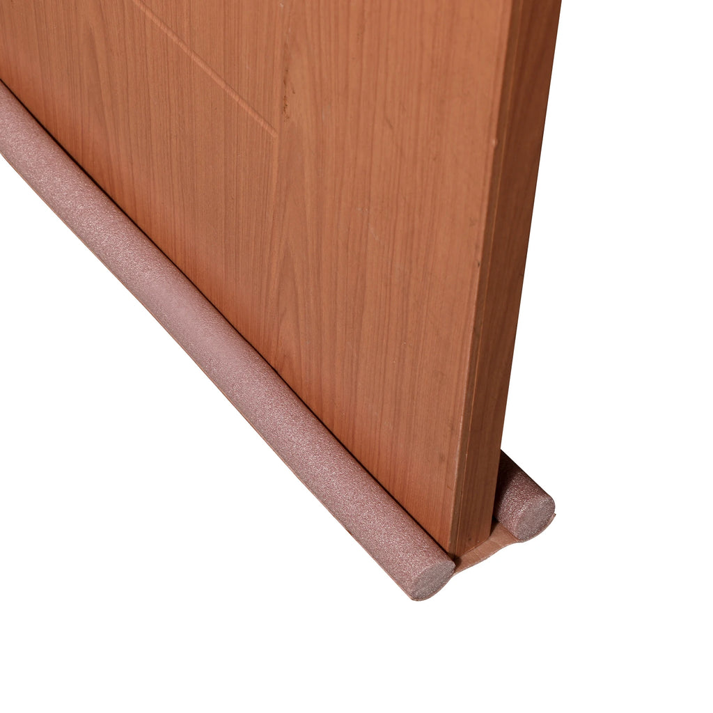 10PCAdjustable Door Bottom Seal Strip Weather Strip Under Door Draft Stopper Thicker Anti-Cold Gap Blocker Sealing Weather Strip Oasis Select Brown 5PCS