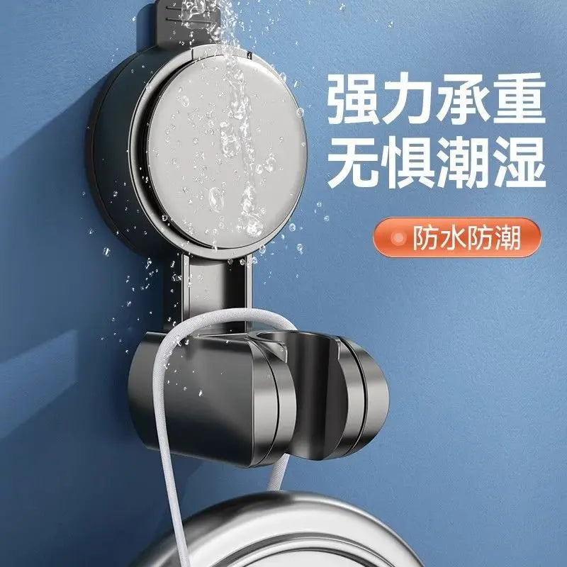 Universal Shower Head Holder No Drill Showerhead Bracket Adjustable Wall Mounted Holder for Bathroom Accessories Stable Rotation Oasis Select