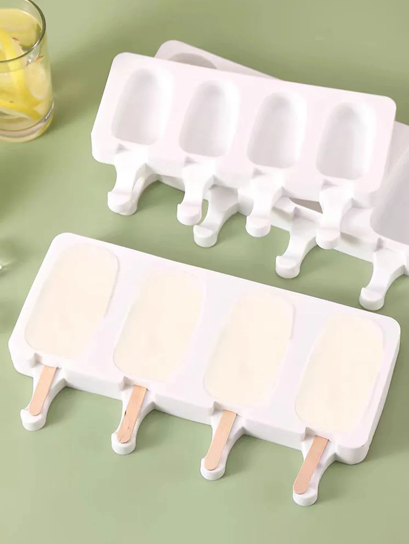 Silicone Ice Cream Mold，DIY Silicone Mold ，Fruit Juice Ice Tray ，Popsicle Mould ，Baking Oasis Select