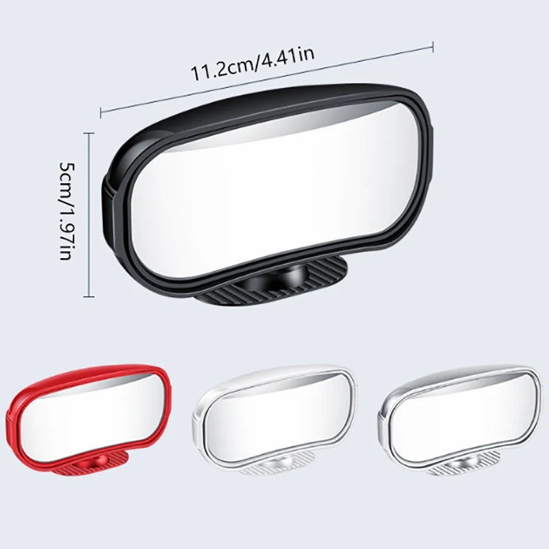 1PC Car Mirror Auxiliary Rear View Mirror Wide Angle Side Rear Mirrors Reverse Blind Spot 360° Adjustable Car Accessories Oasis Select
