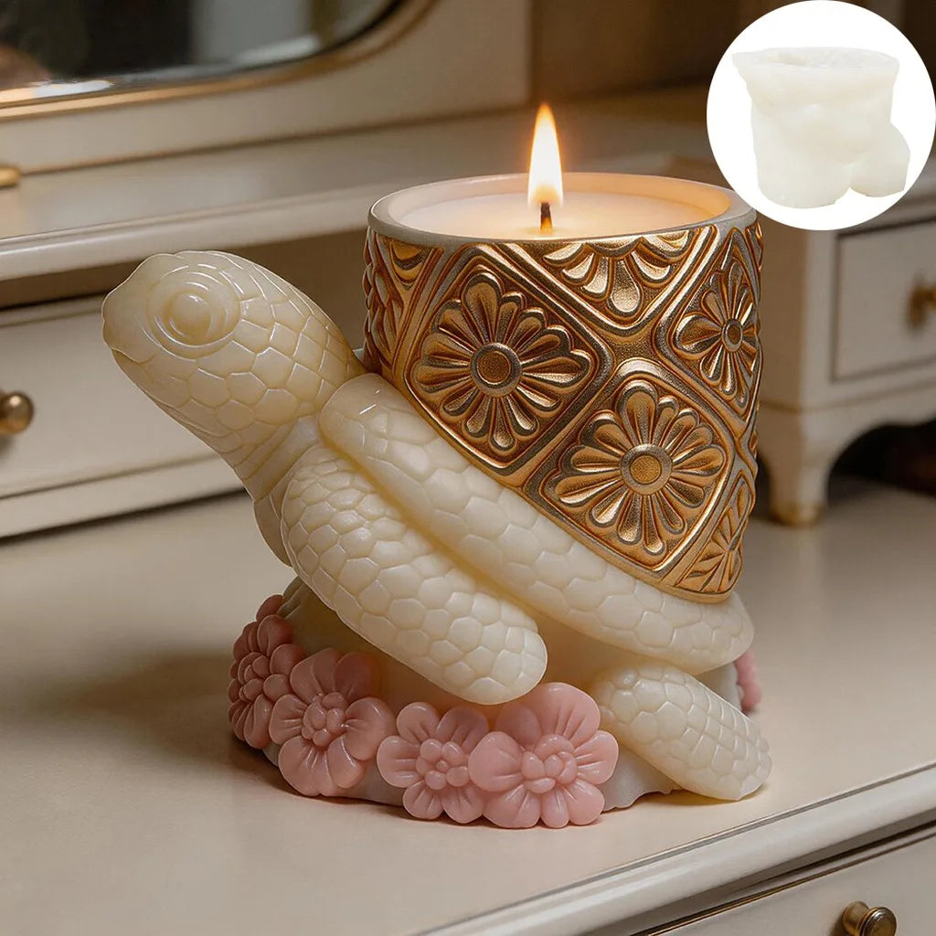 3D Turtle Silicone Candle Mold Ocean Theme DIY Craft Mold for Handmade Candle Plaster Home Decor Oasis Select