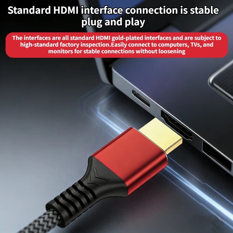 HDMI-compatible Cable 8K60HZ 48Gbps HDTV2.1V 4K 120HZ 3D TV Computer Monitor Projector PS Game Console Audio And Video PC Laptop Oasis Select
