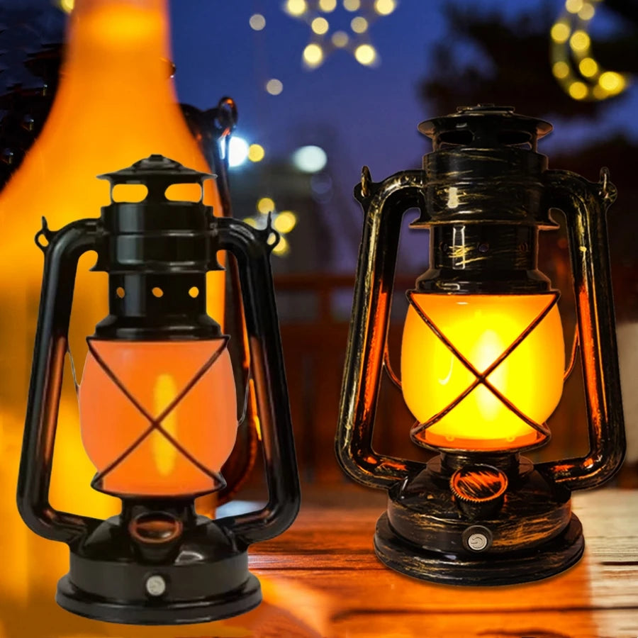 Retro LED Horse Lantern – Rechargeable Portable Hanging Lamp Portable LED Lantern Oasis Select