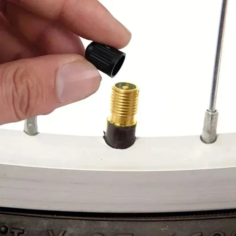 TR414 Tubeless Car Wheel Tire Valve Stems with Caps Tyre Rubber Valves with Dust Caps Black Rubber Valve Stems Accessories Oasis Select