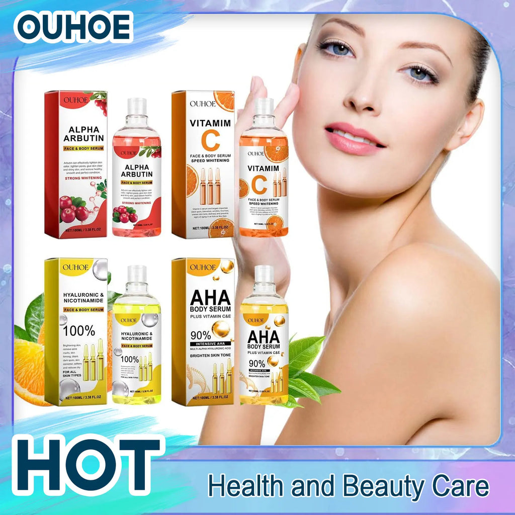 Hyaluronic Acid Vitamin C AHA Face & Body Serum 100ml Face & Body Serum Oasis Select